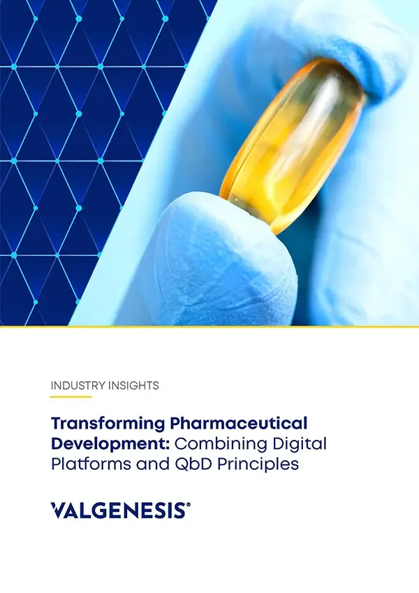 Industry Insight: Transforming Pharmaceutical Development: Combining Digital Platforms and QbD Principles